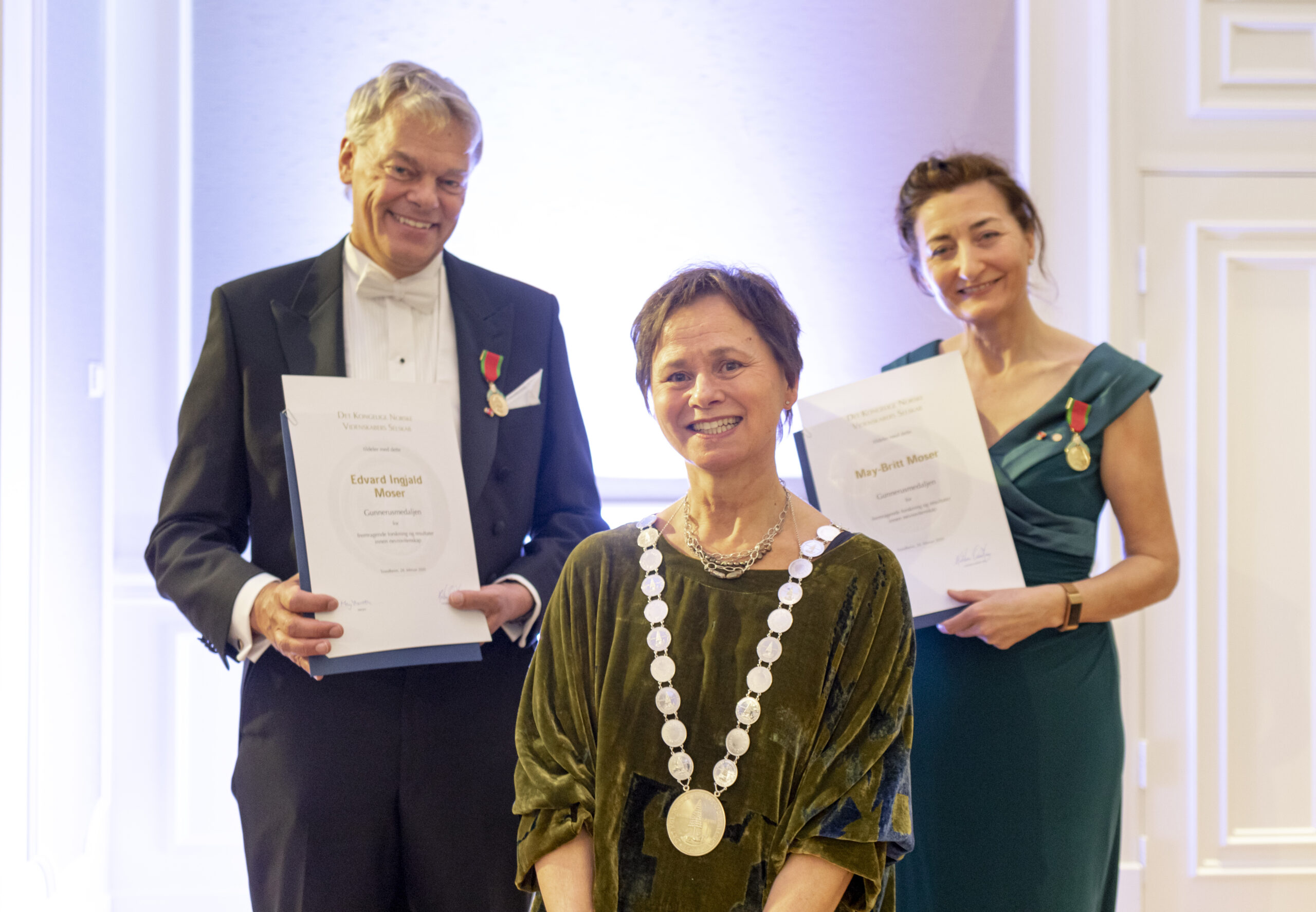 DKNVS-1153 Foto av prisvinnere på DKNVS' høytidsdag 2021