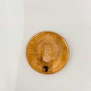 Mynt 1991: Just Knud Qvigstad i bronse